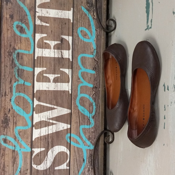 Lucky Brand Brown Ballet Flats - Picture 9 of 12
